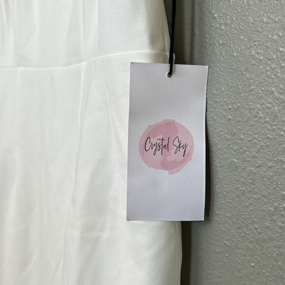 NWT White Summer Dress Size Large - Picture 5 of 10